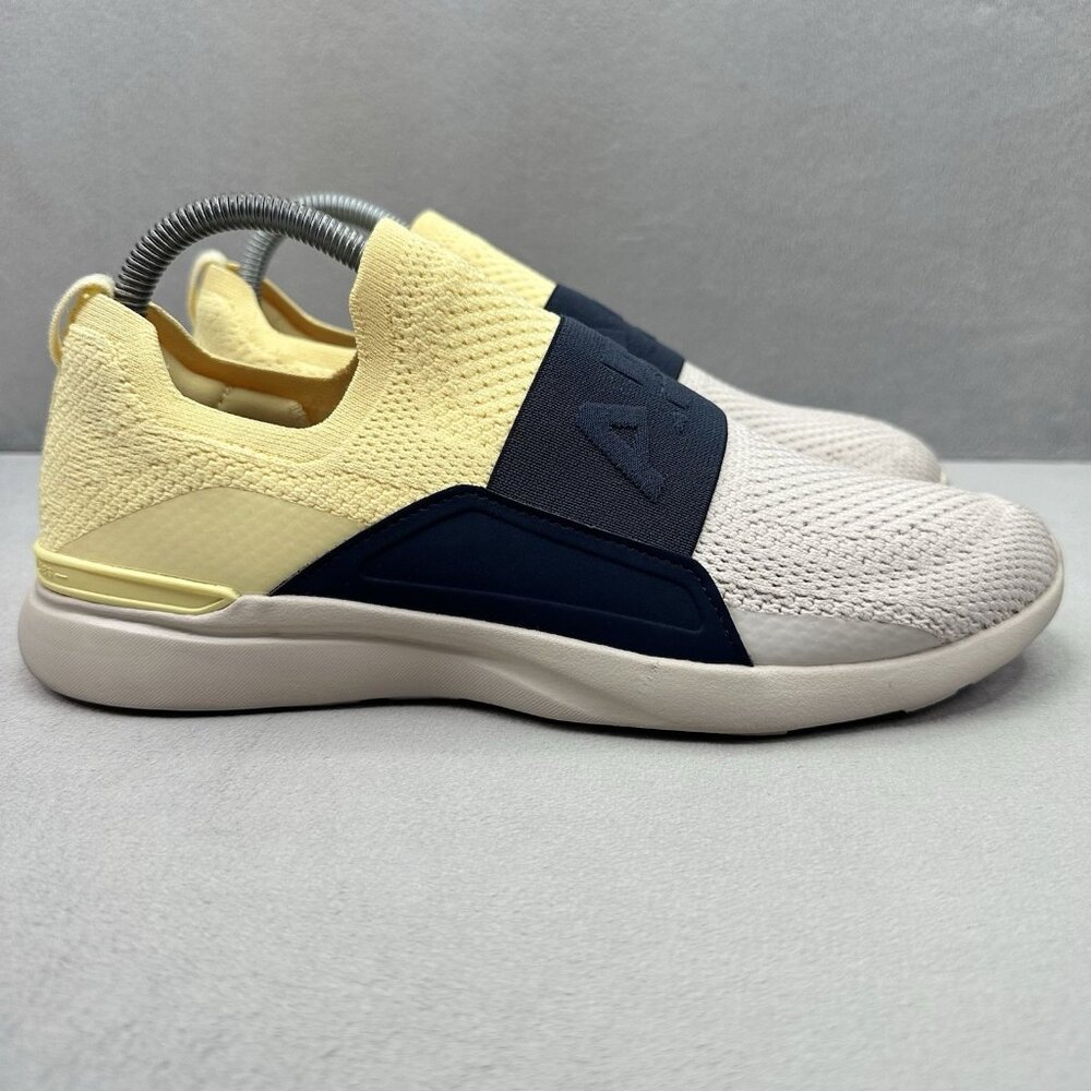 APL Techloom Bliss Womens Size 8.5 Shoes Lemon Zest/ Midnight Athletic Running